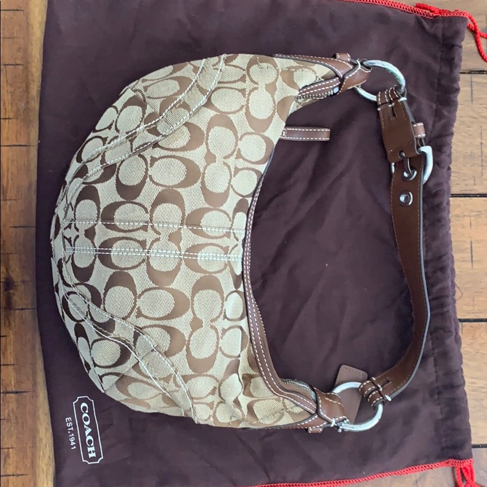 Coach Medium Brown Hobo Purse